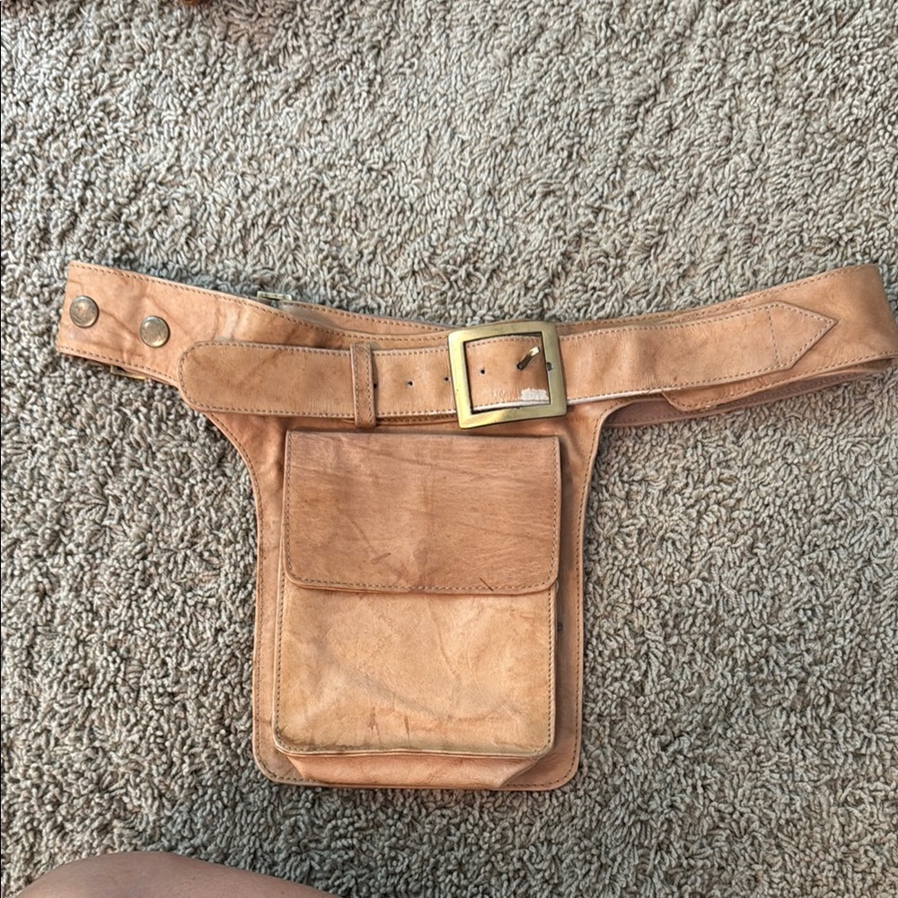 Leather Saddle Belt